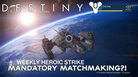 destiny 1 strike matchmaking